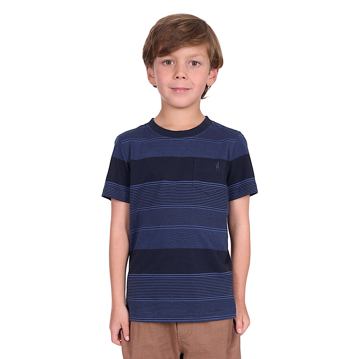 Thomas Cook Boy’s Edward Tee - Navy/Blue Ocean