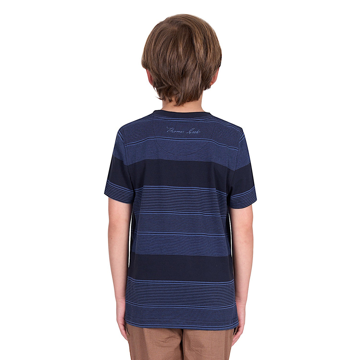 Thomas Cook Boy’s Edward Tee - Navy/Blue Ocean