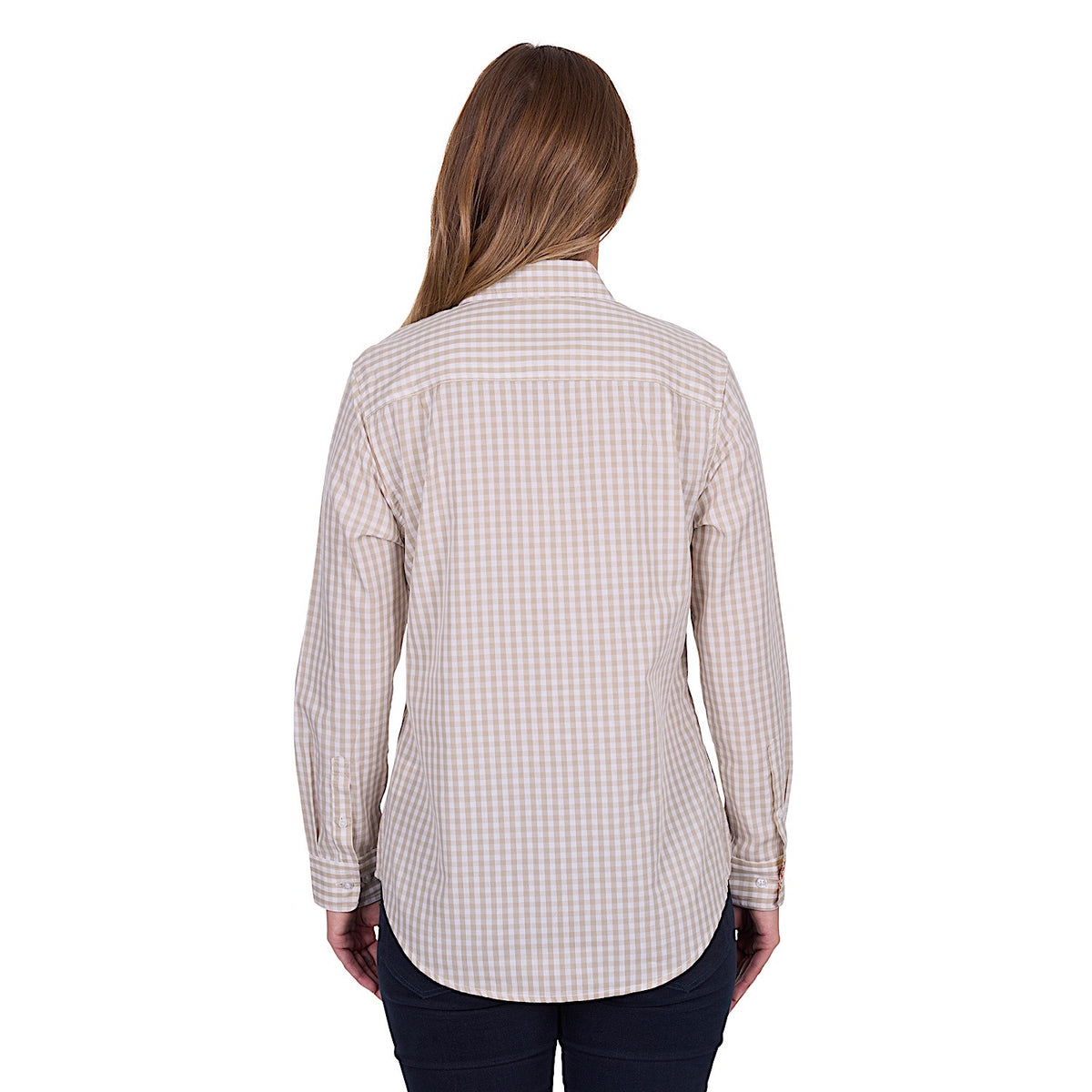 Hard Slog Women's Sara Half Placket Long Sleeve Shirt - Natural