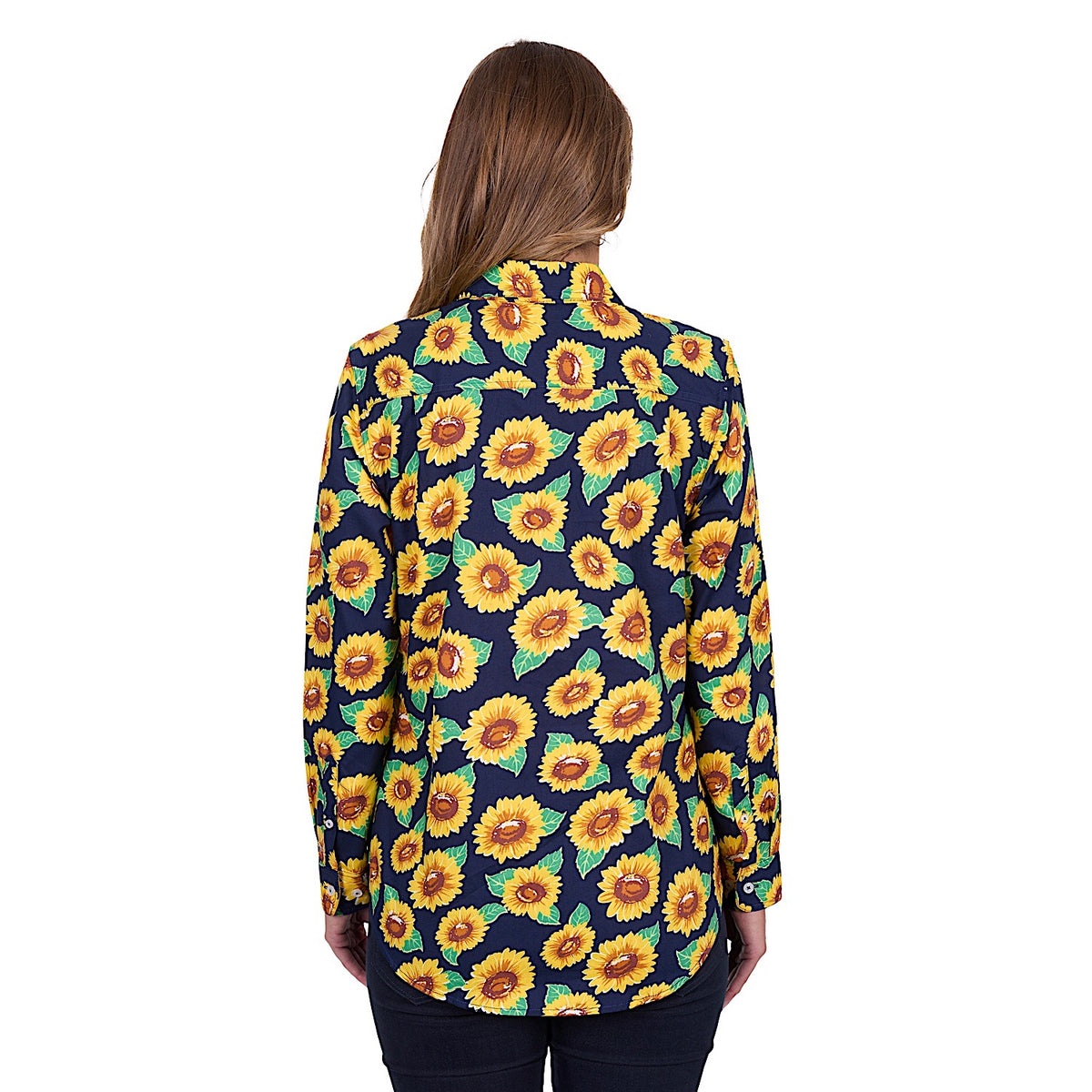 Hard Slog Women’s Ally Half Placket Long Sleeve Shirt Yellow/Green