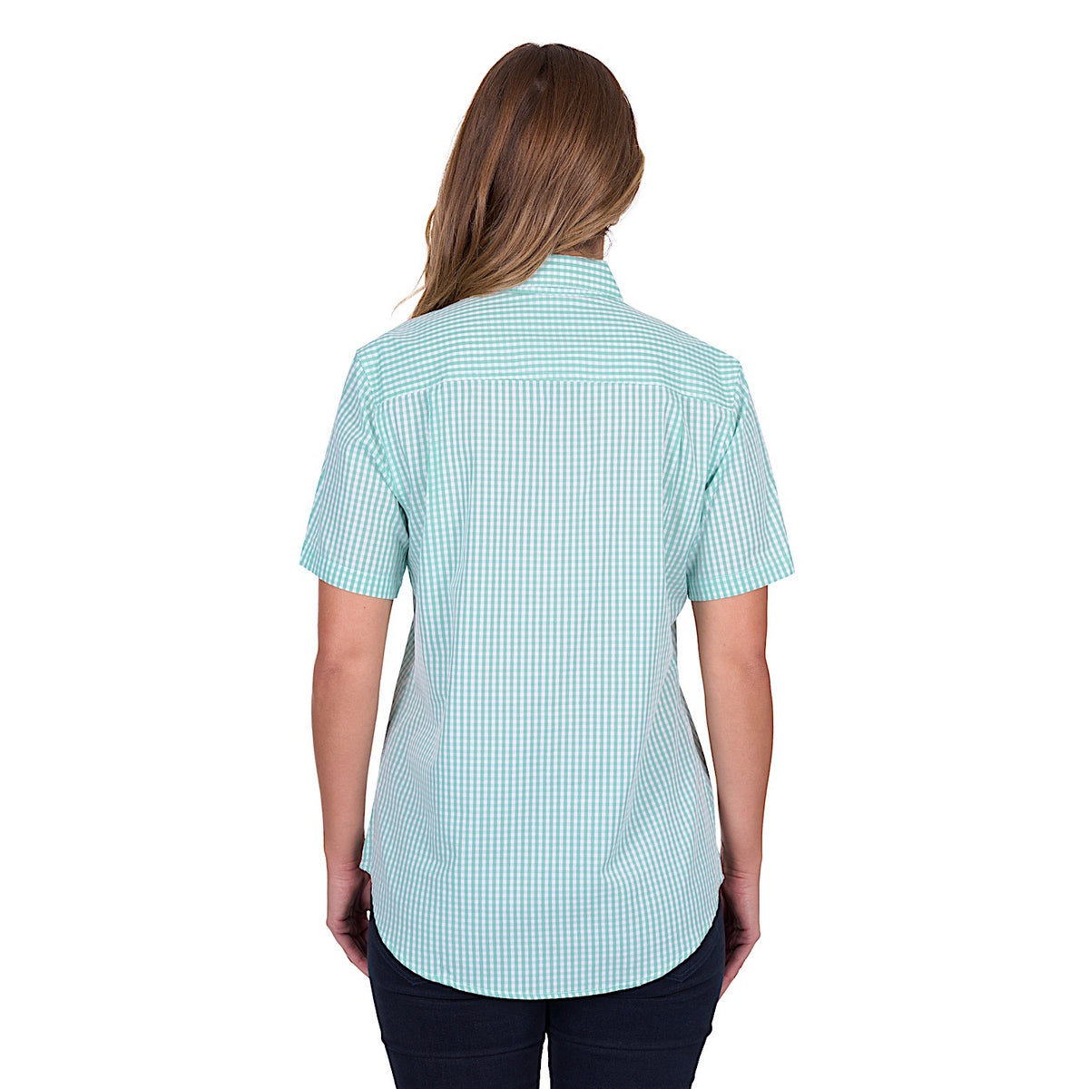 Hard Slog Women’s Grace Half Placket Short Sleeve Shirt Mint