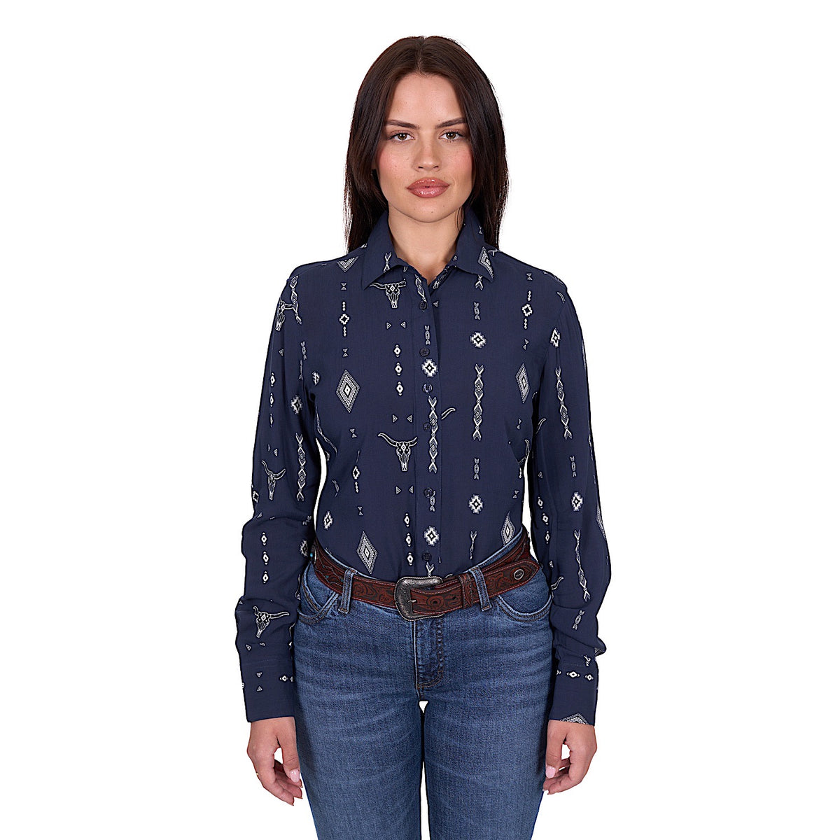 Wrangler Women’s Austin Shirt - Navy
