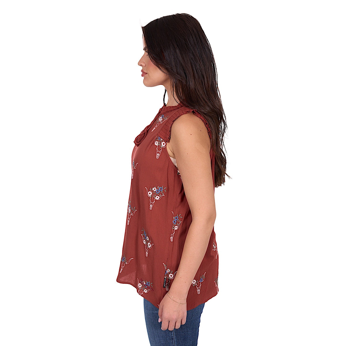 Wrangler Women’s Krissy Blouse - Rust