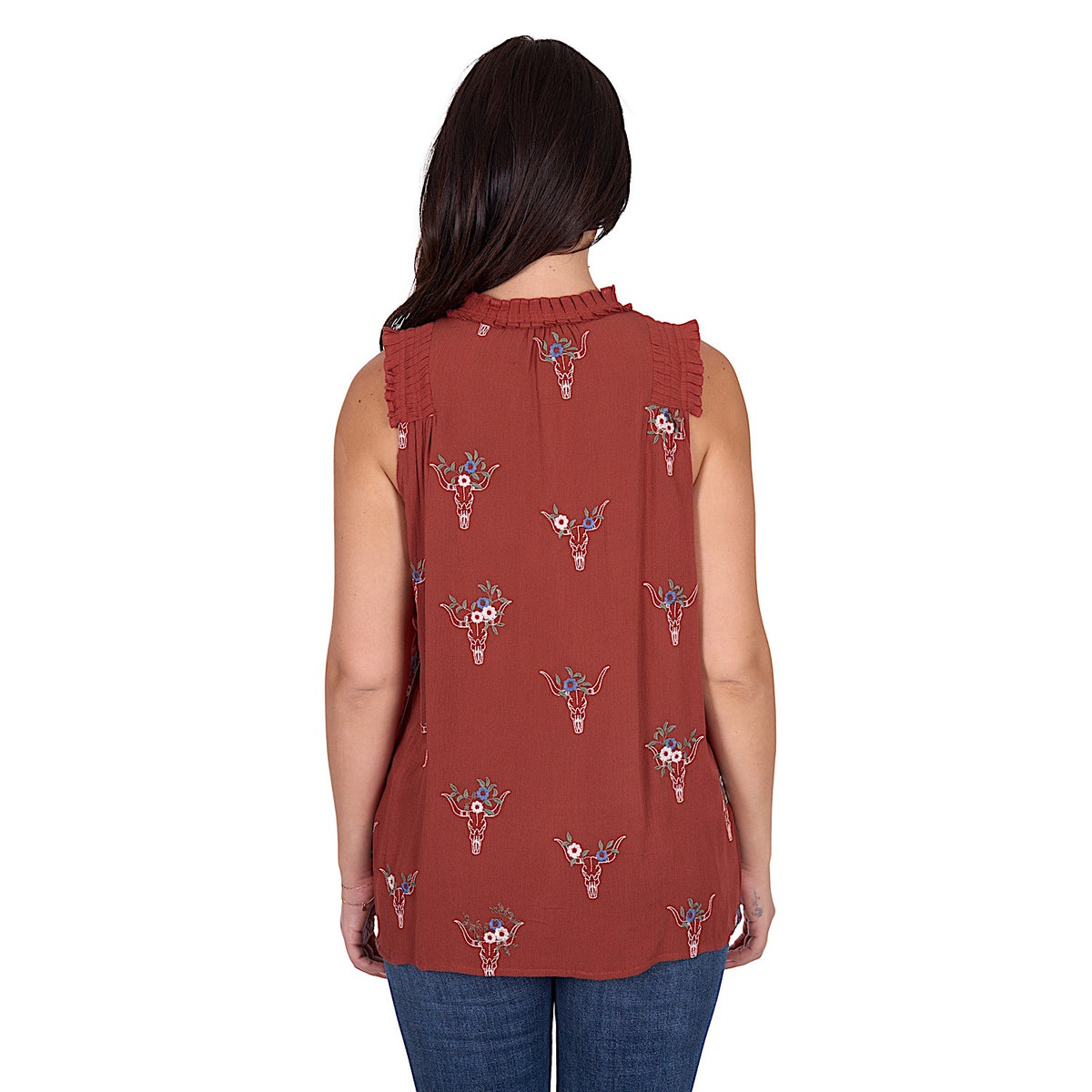 Wrangler Women’s Krissy Blouse - Rust