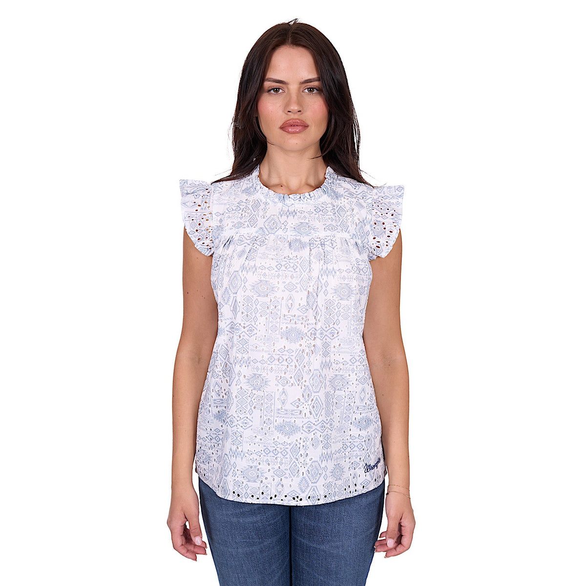 Wrangler Women’s Harlow Blouse - Blue