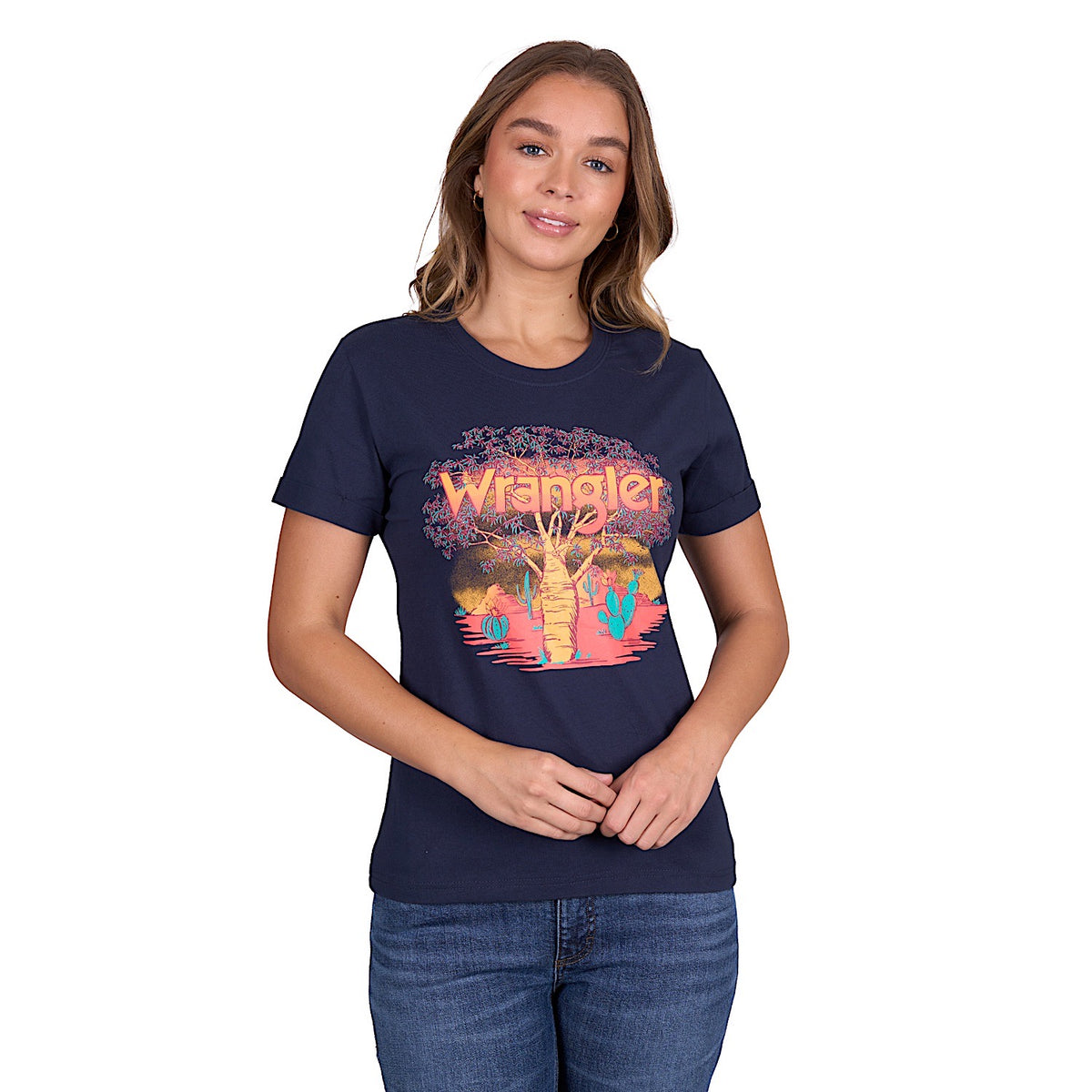 Wrangler Women’s Lottie Tee - Navy