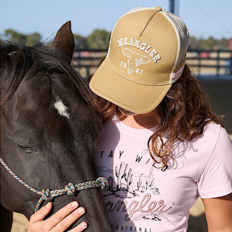 Wrangler Wendy High Profile Trucker Cap - Stone