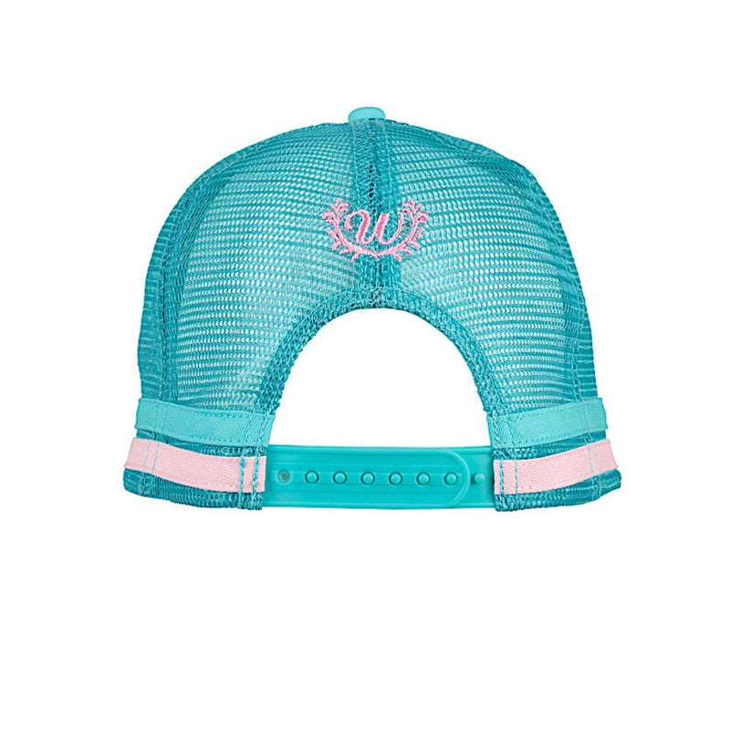 Wrangler Sasha High Profile Trucker Cap - Aqua