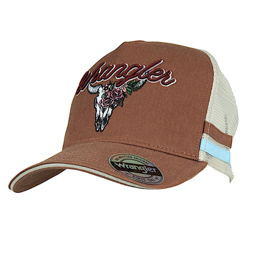 Wrangler Lisha High Profile Trucker Cap - Brown