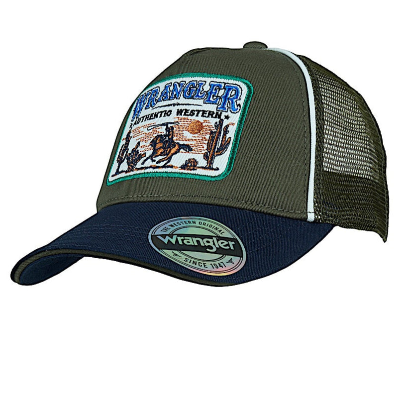 Wrangler Kid’s Andy Trucker Cap - Cypress/Navy