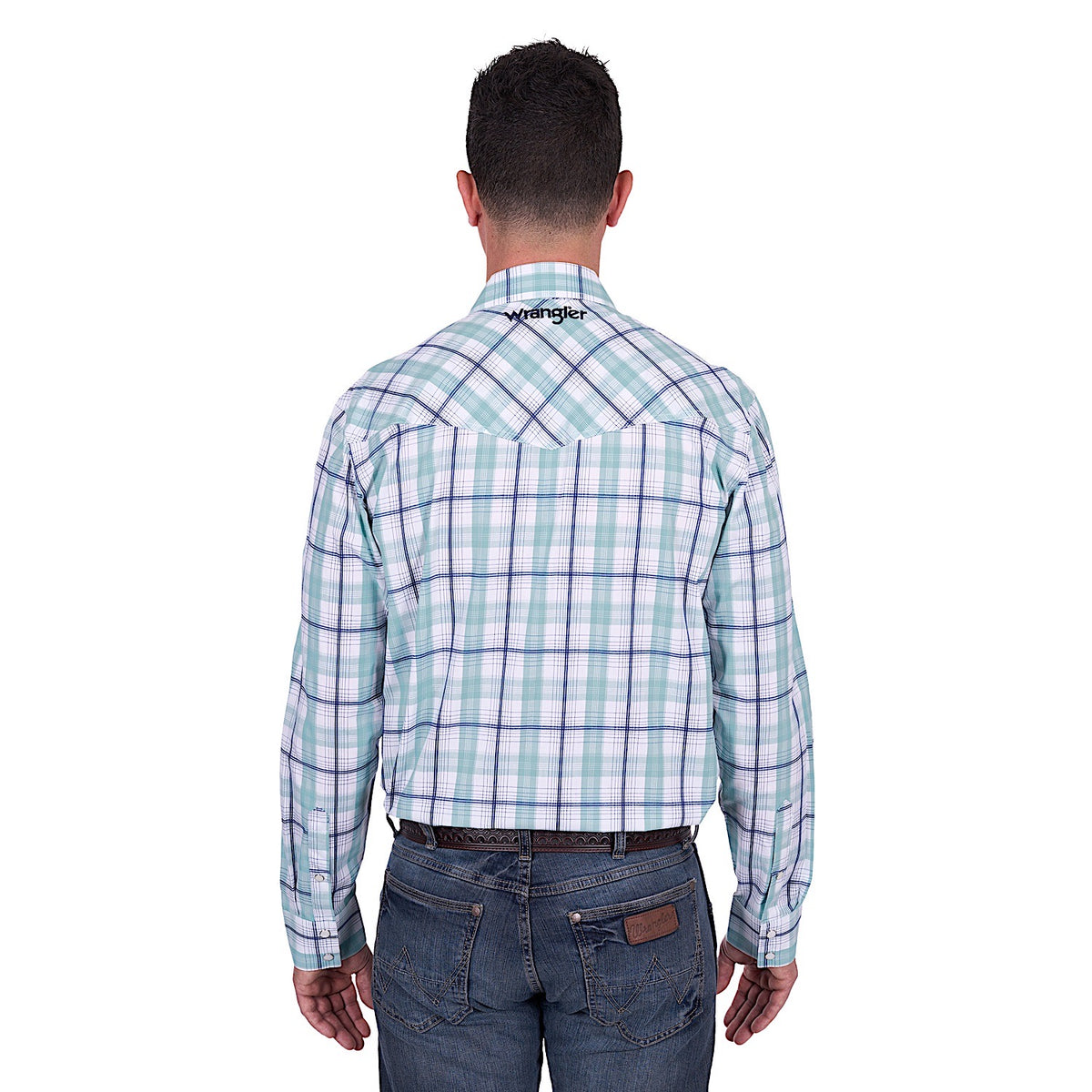 Wrangler Men’s Jacob Logo Shirt - Green/White
