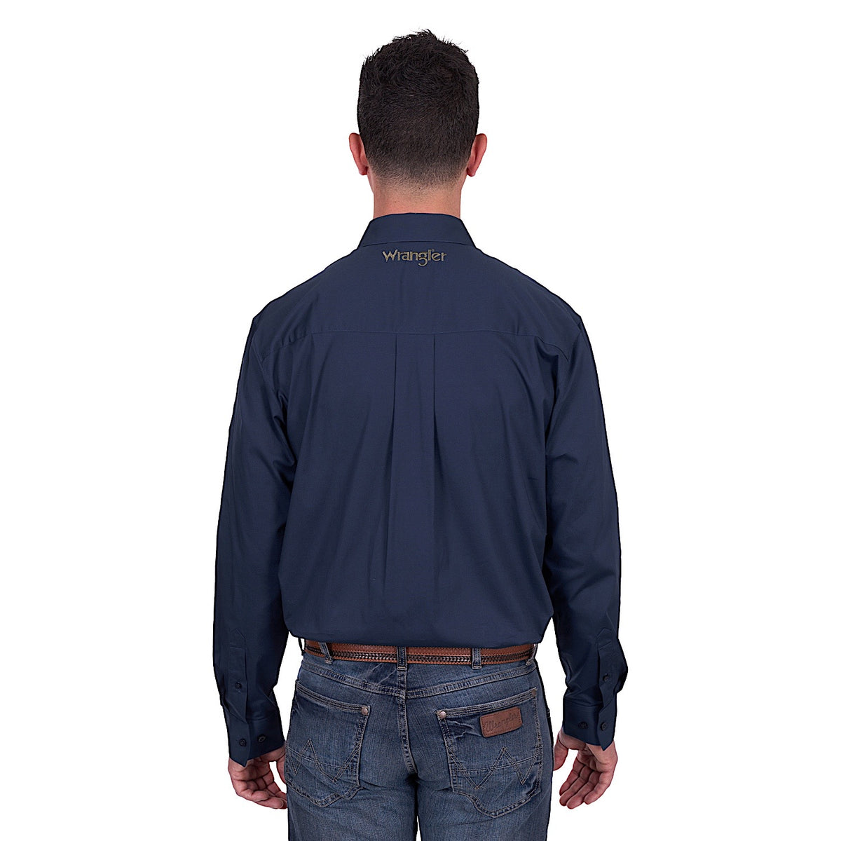 Wrangler Men’s Brad Logo Shirt - Navy