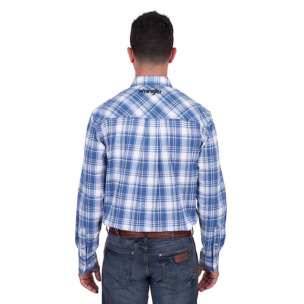Wrangler Men’s Ranger Shirt - Blue/Tan