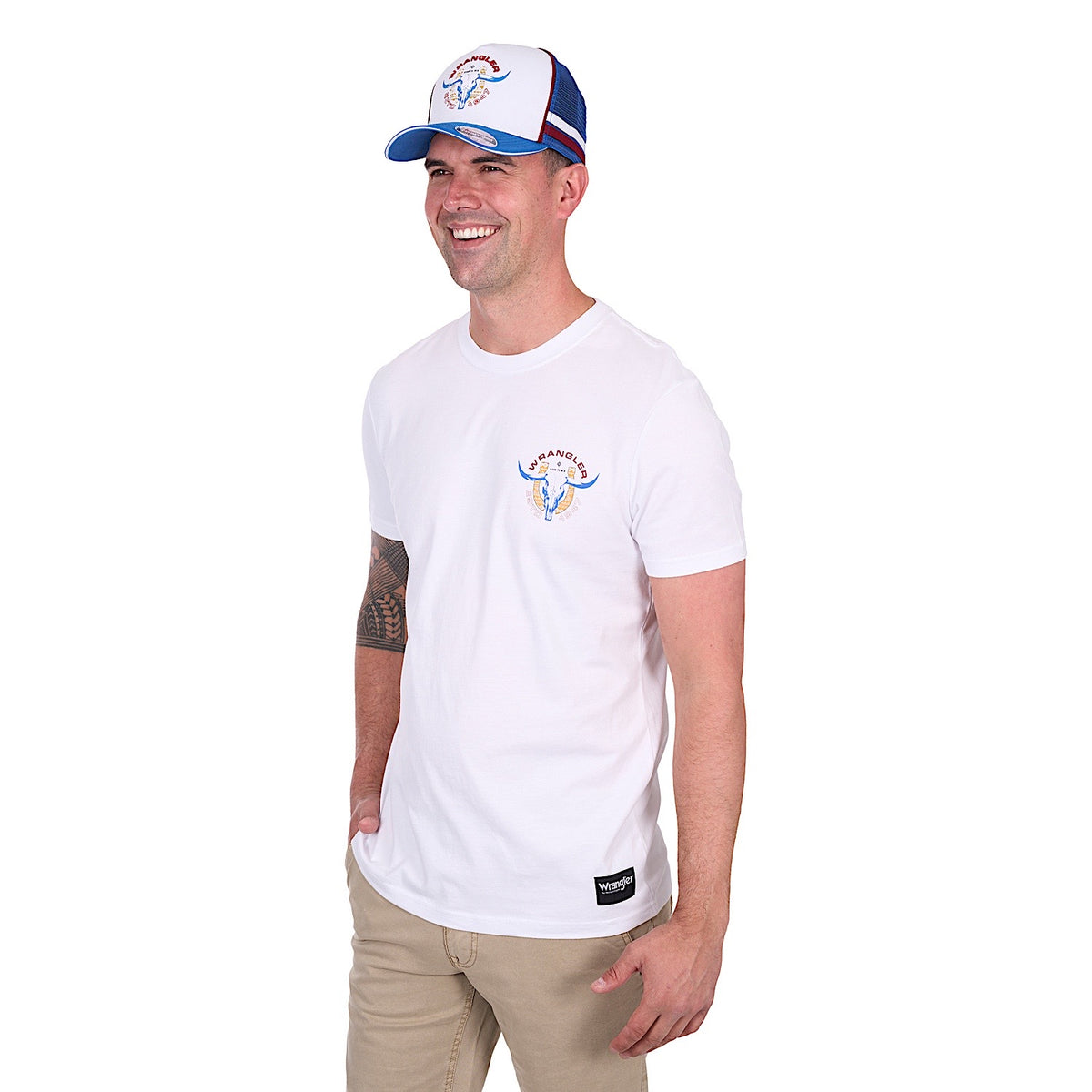 Wrangler Men’s Henry Tee - White