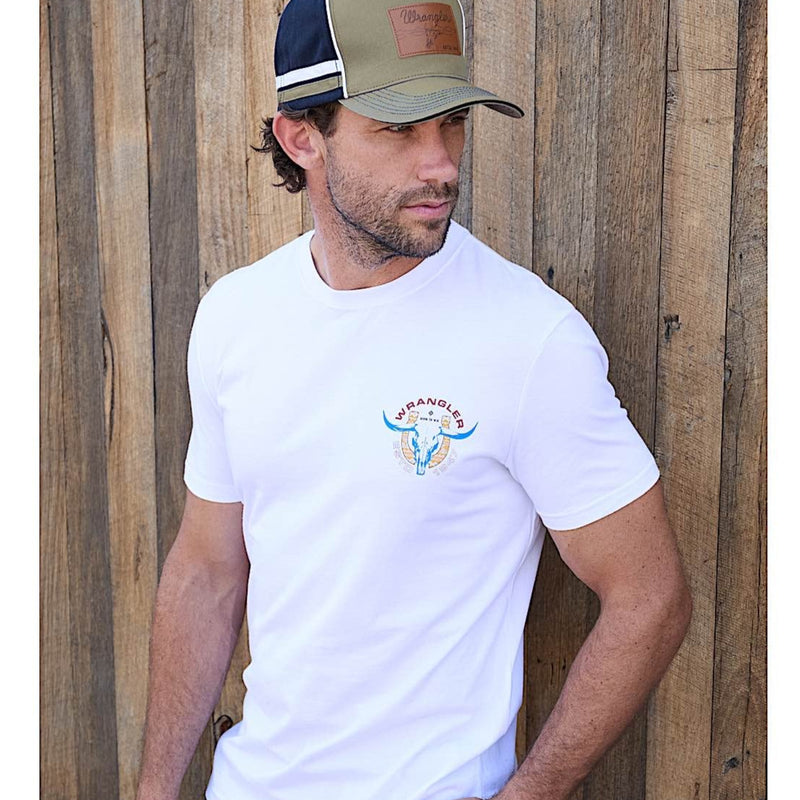 Wrangler Men’s Henry Tee - White