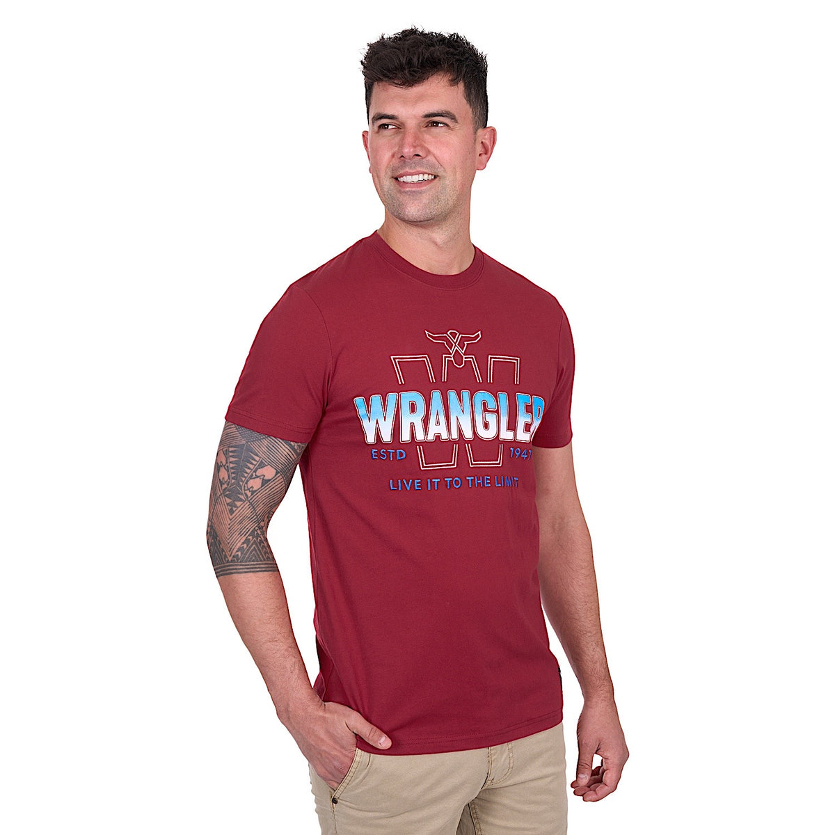 Wrangler Men’s Wesley Tee - Red