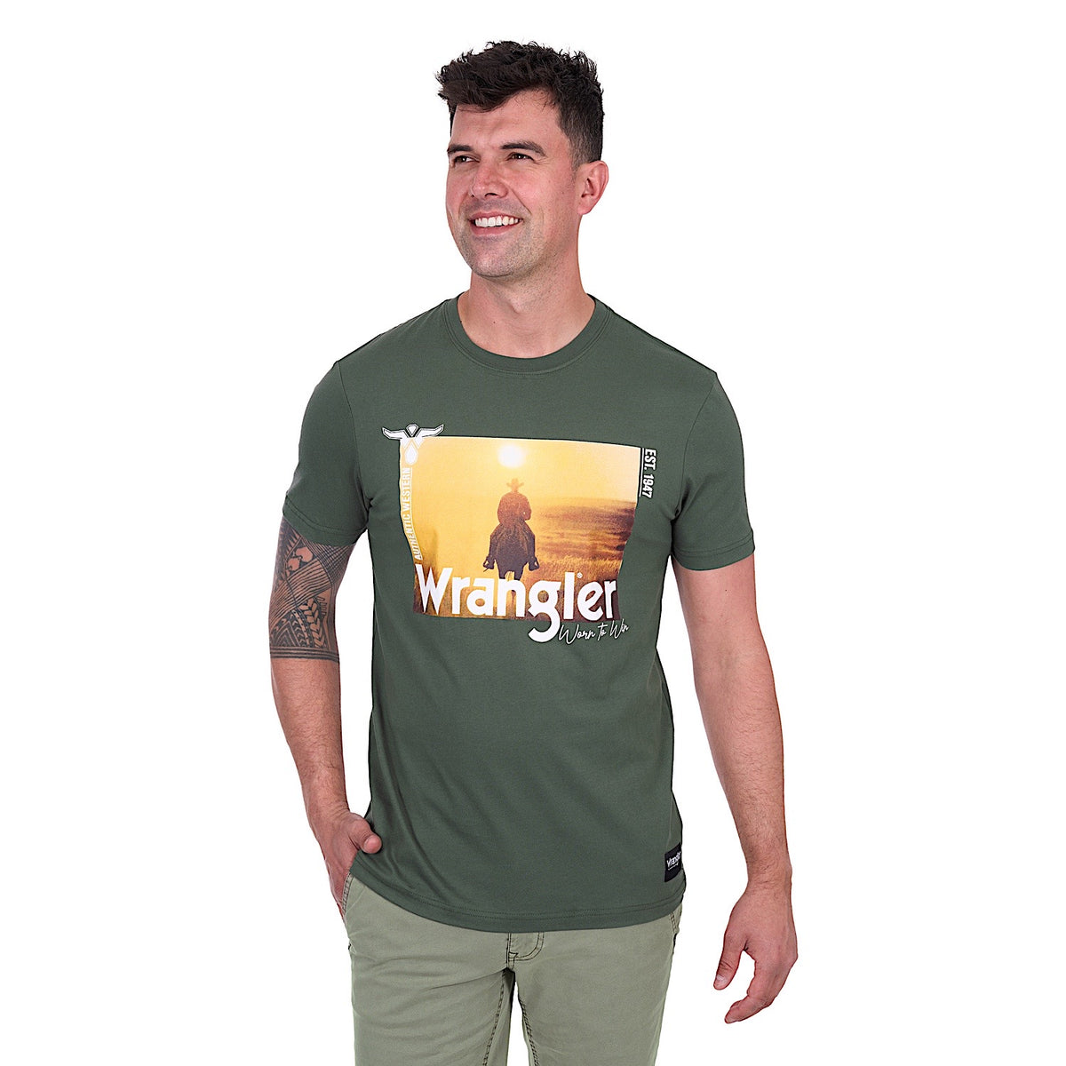 Wrangler Men’s Andre Tee - Cypress