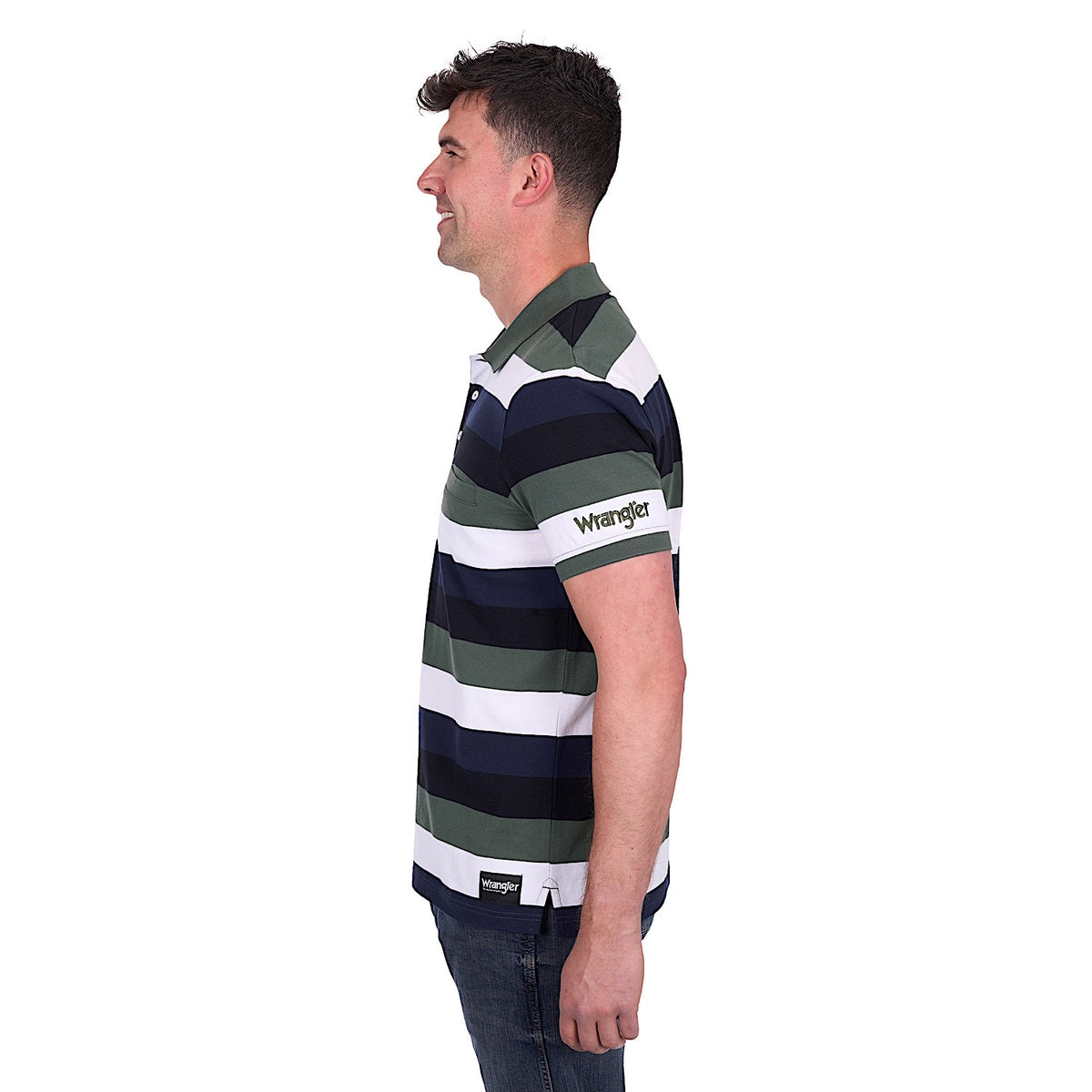 Wrangler Men’s Alan Polo - Navy/Cypress