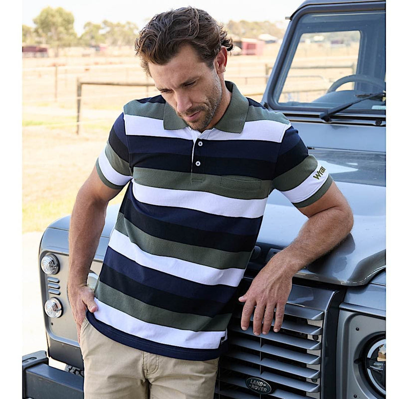 Wrangler Men’s Alan Polo - Navy/Cypress