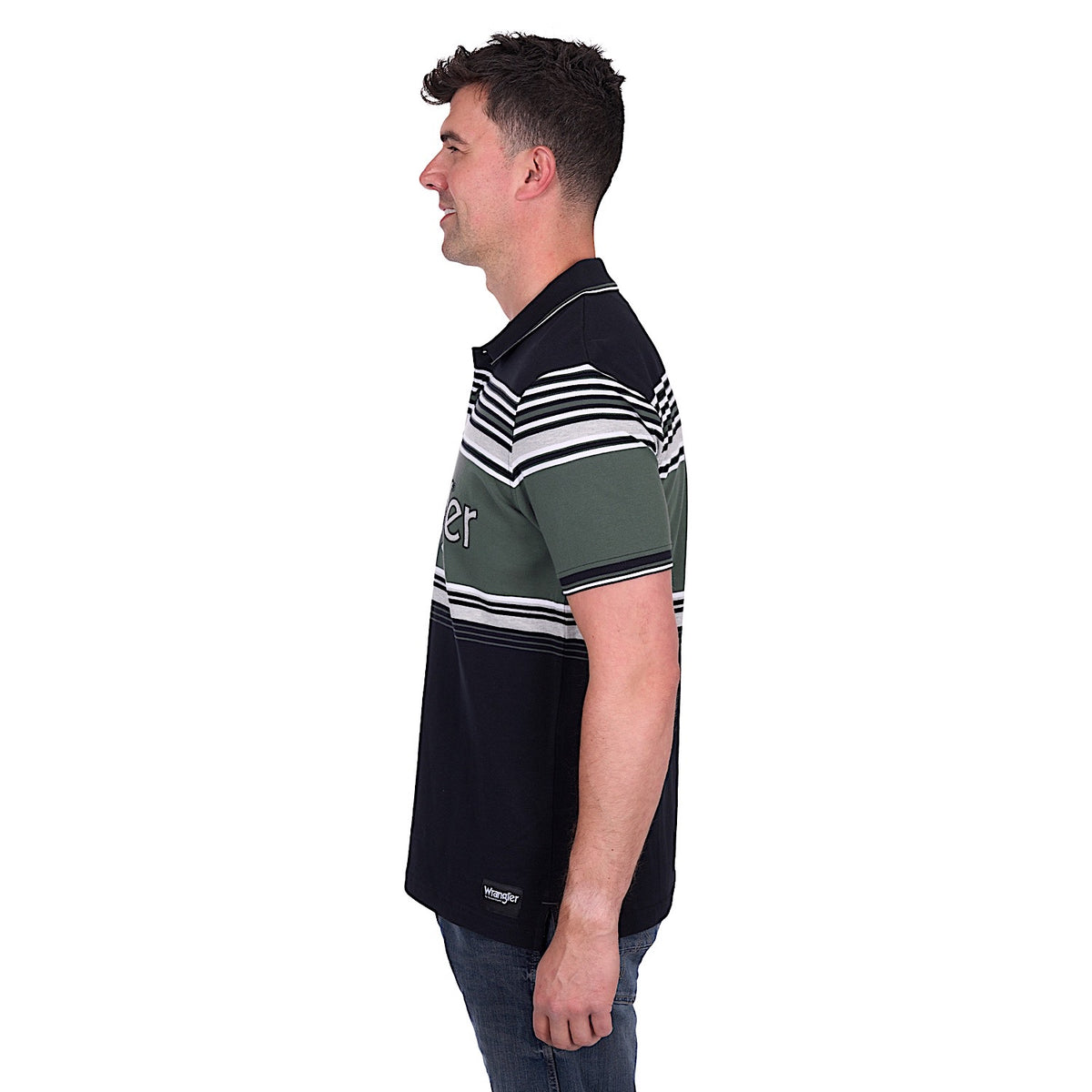 Wrangler Men’s Chris Polo - Black/Cypress