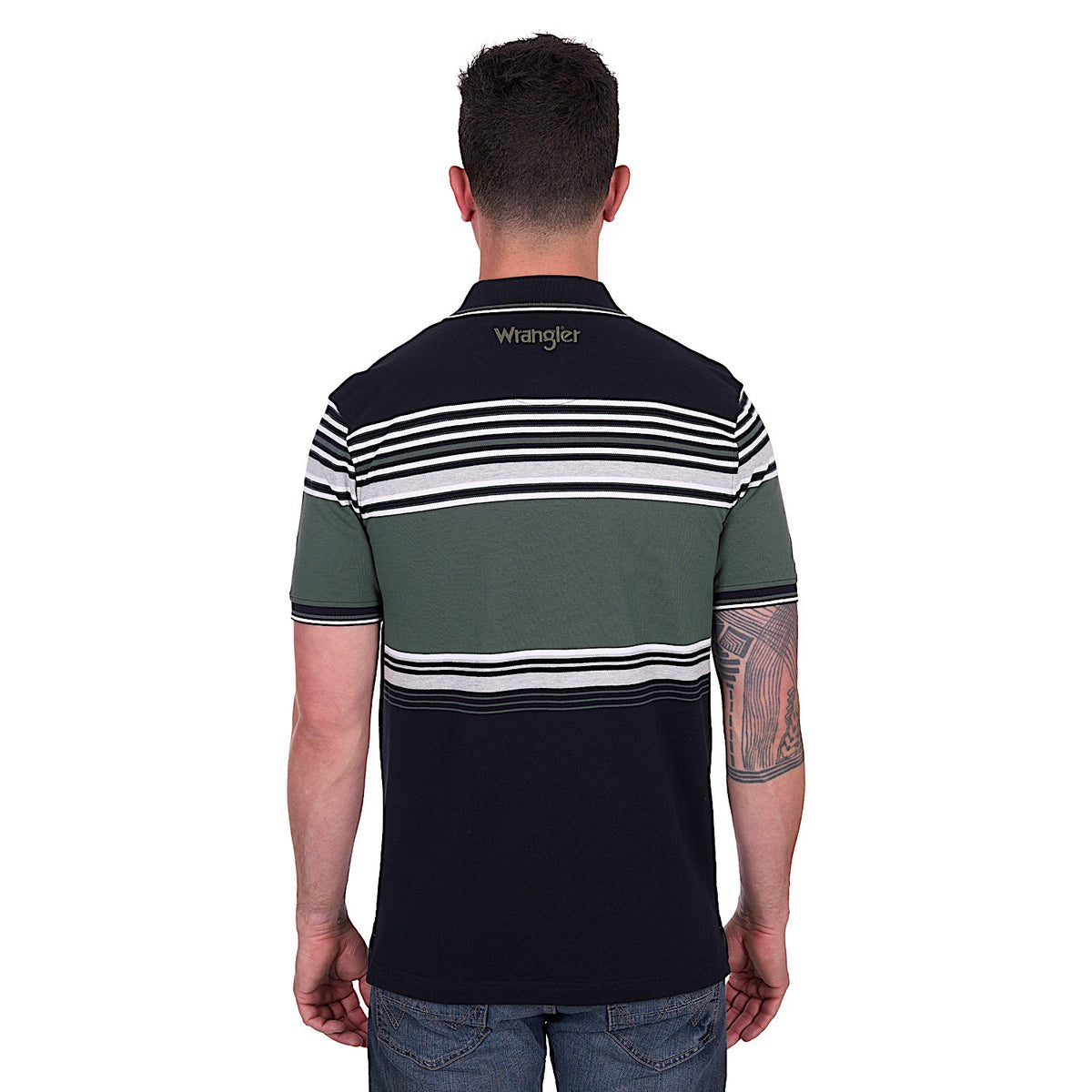 Wrangler Men’s Chris Polo - Black/Cypress