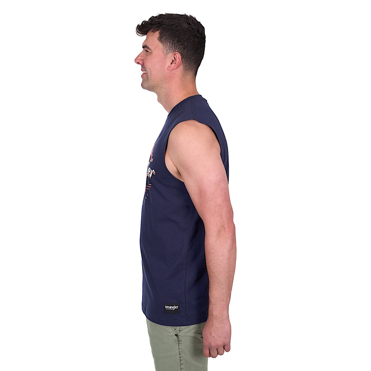 Wrangler Men’s Mario Muscle Tank - Navy