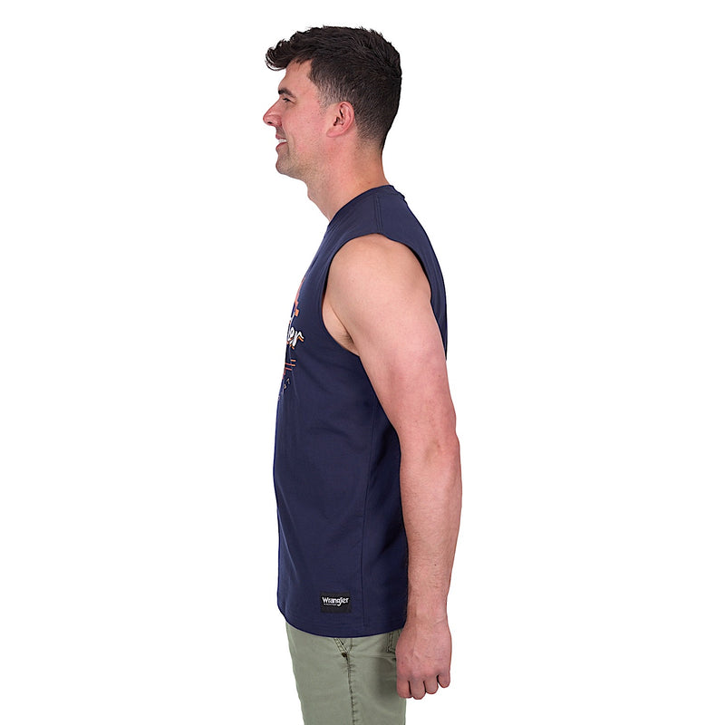 Wrangler Men’s Mario Muscle Tank - Navy