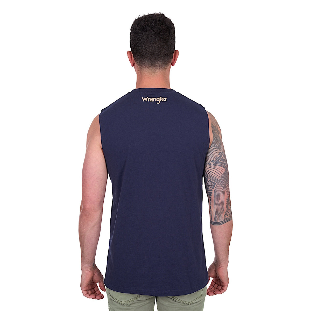 Wrangler Men’s Mario Muscle Tank - Navy