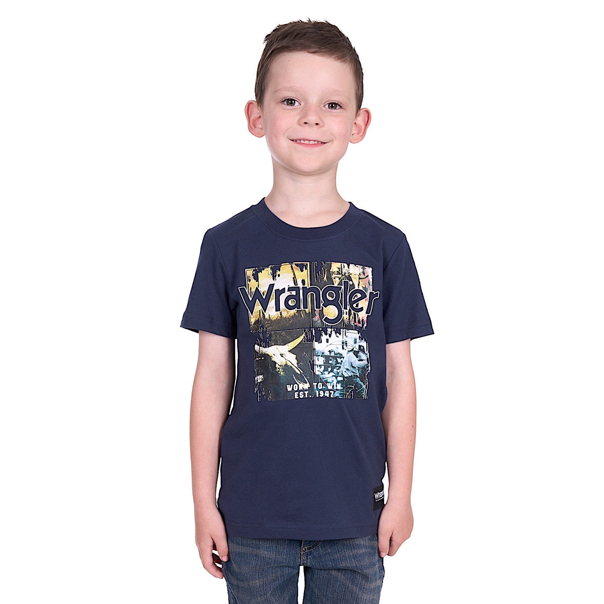 Wrangler Boy’s Luis Tee - Navy