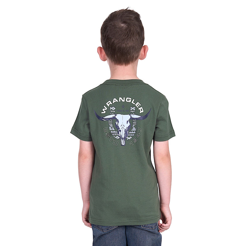 Wrangler Boy’s Henry Tee - Cypress