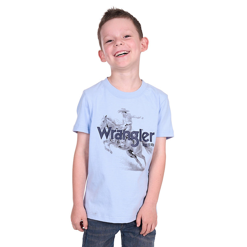 Wrangler Boy’s Lance Tee - Light Blue