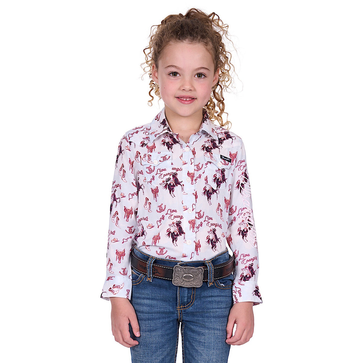 Wrangler Girl’s Doreen Shirt - Light Blue