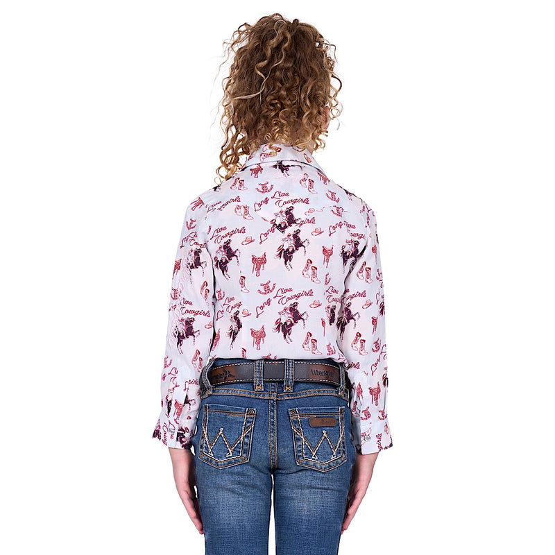 Wrangler Girl’s Doreen Shirt - Light Blue
