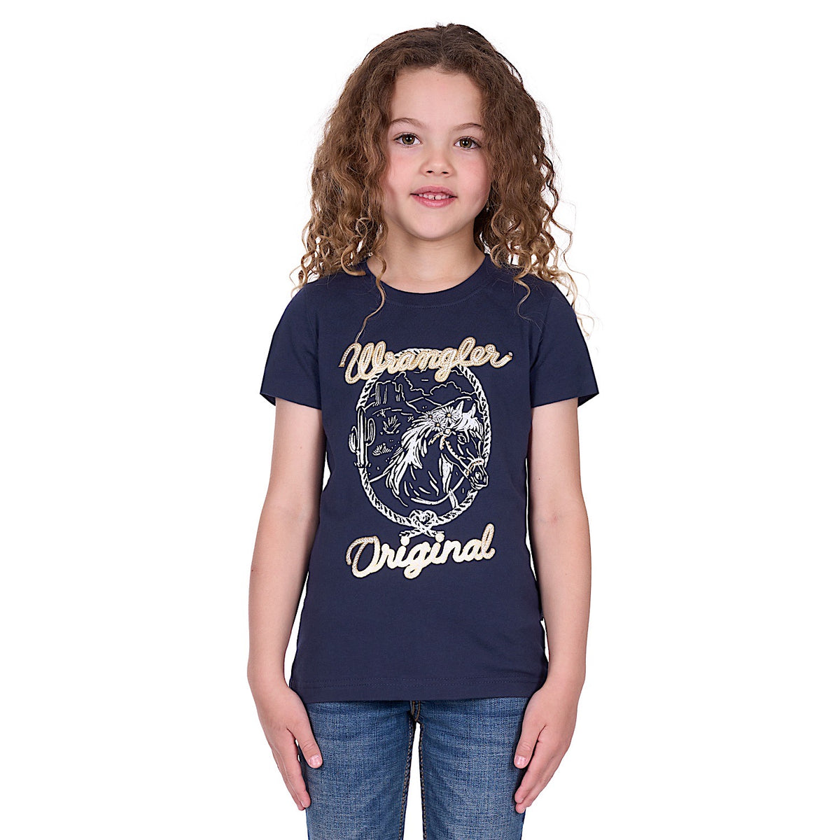 Wrangler Girl’s Glenda Tee - Navy