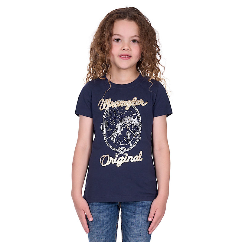 Wrangler Girl’s Glenda Tee - Navy