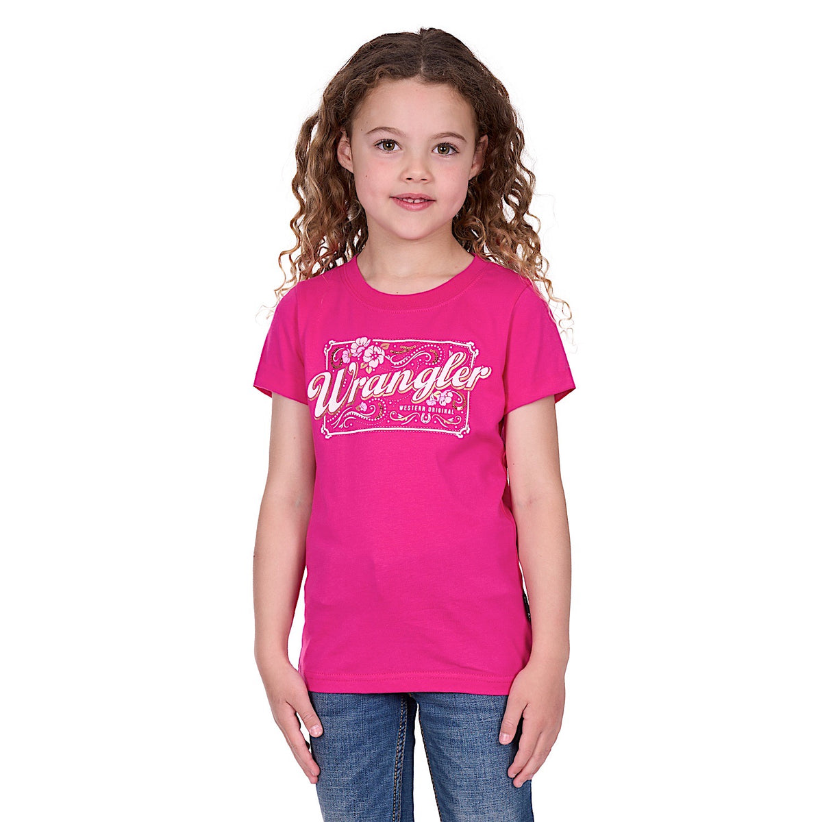 Wrangler Girl’s Delila Tee - Hot Pink