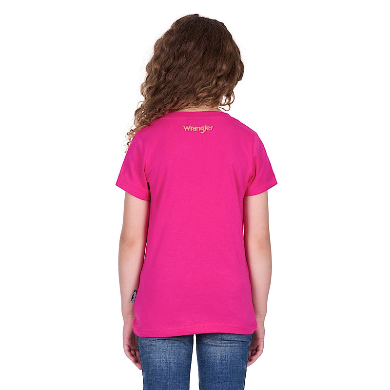 Wrangler Girl’s Delila Tee - Hot Pink