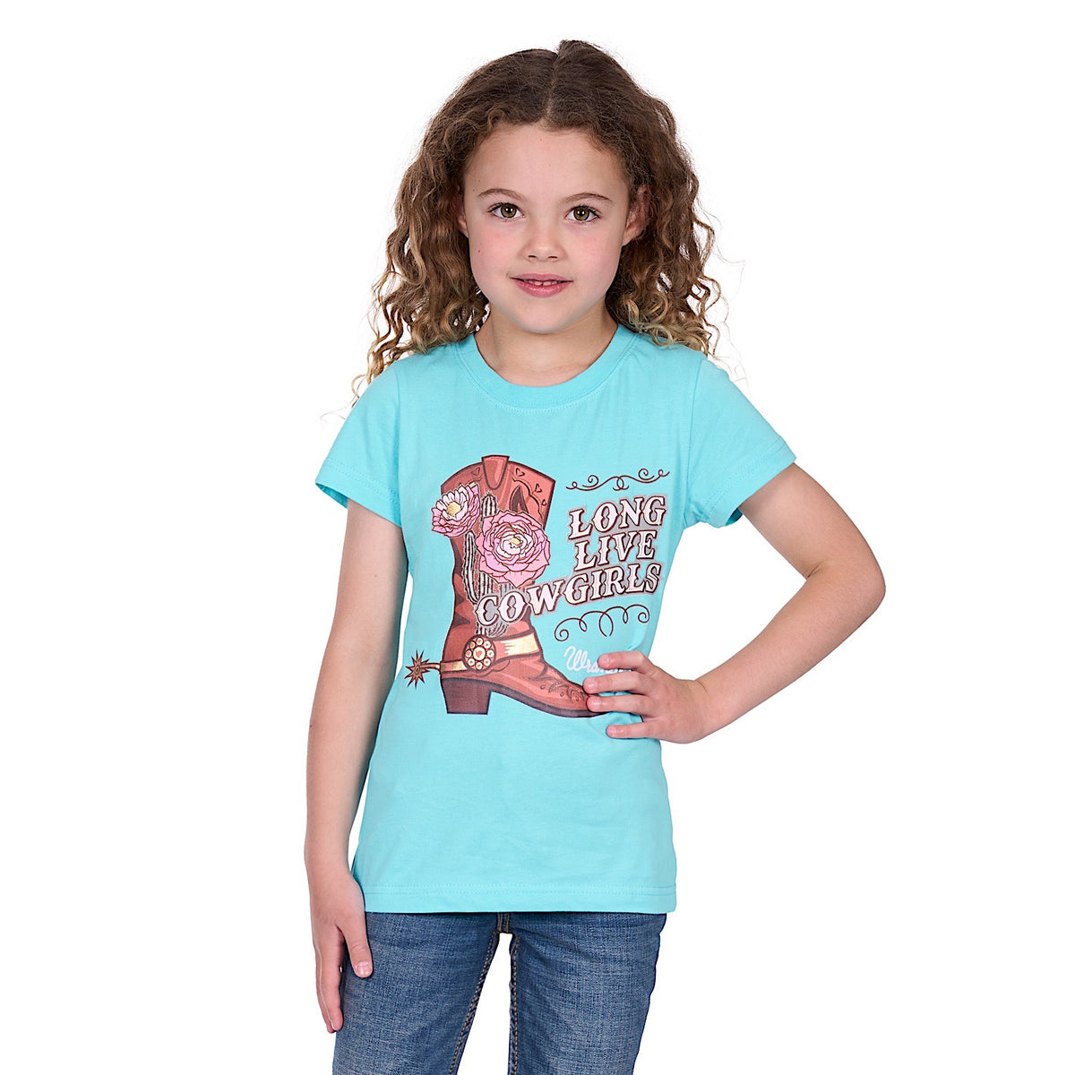 Wrangler Girl’s Kelly Tee - Aqua