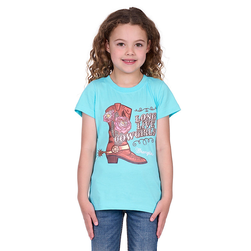 Wrangler Girl’s Kelly Tee - Aqua