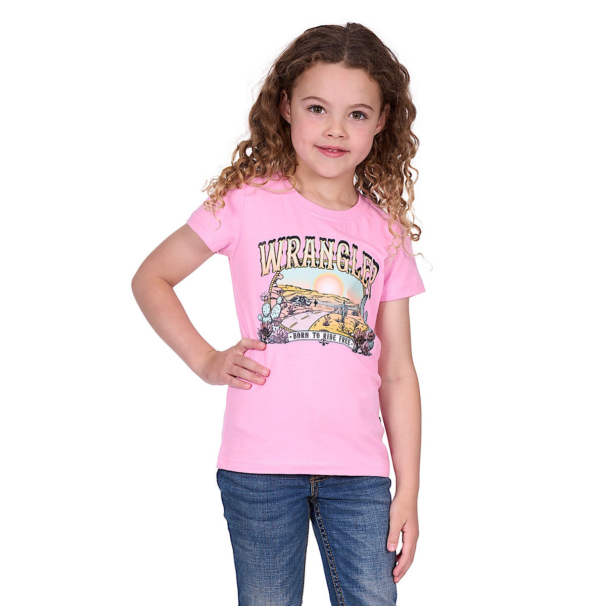 Wrangler Girl’s Cherie Tee - Pink