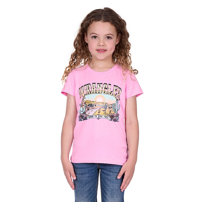 Wrangler Girl’s Cherie Tee - Pink