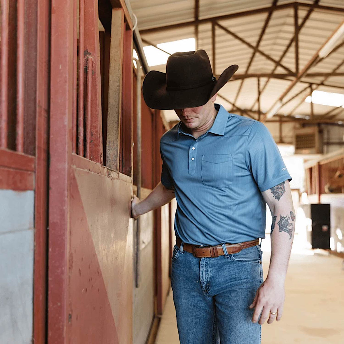 GameGuard Men's Palo Duro Polo - Off-Road Blue