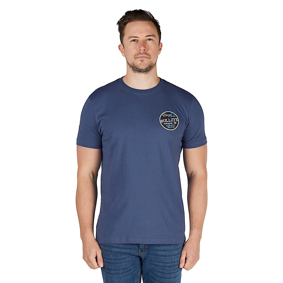 Bullzye Men's Blaze T Shirt - Blue Steel
