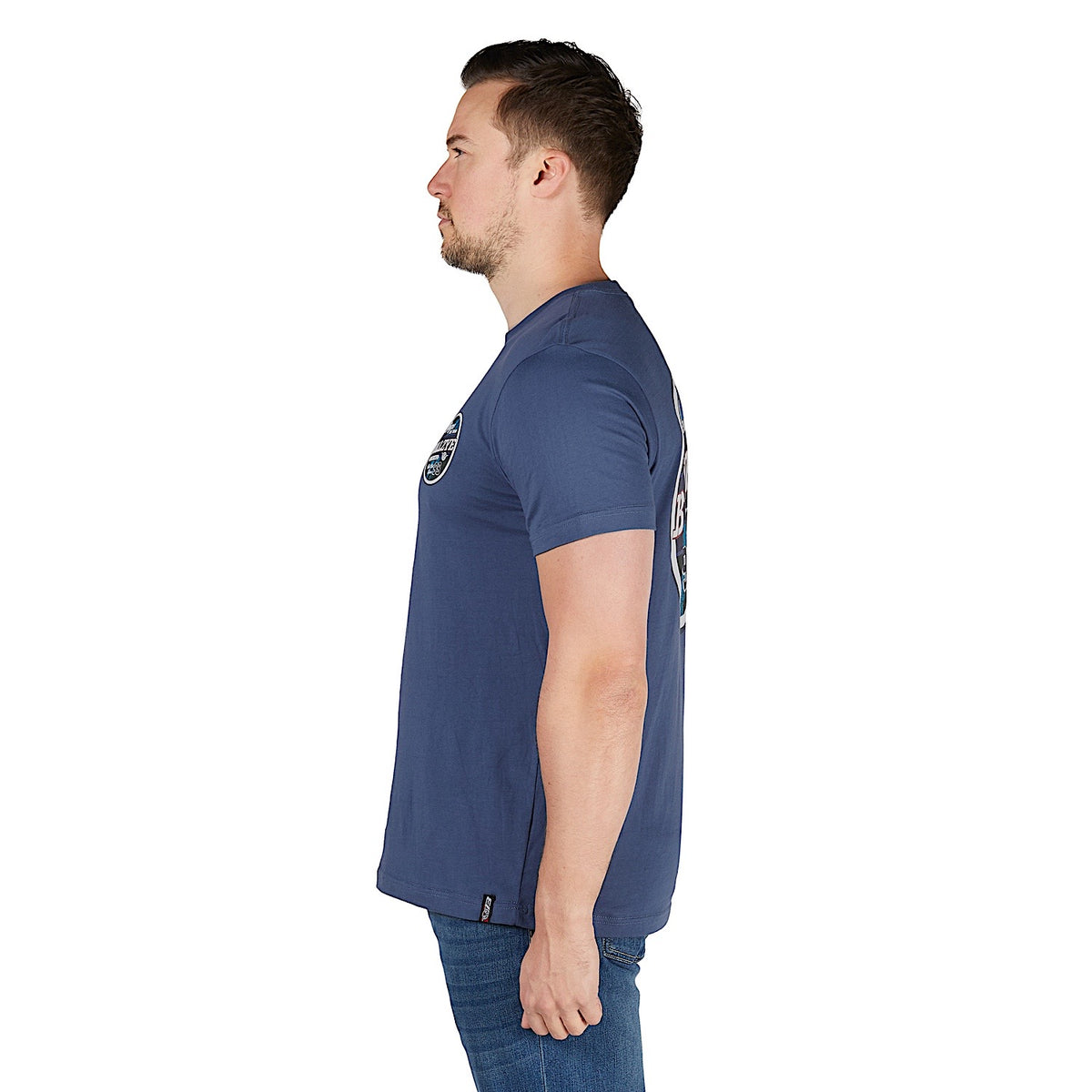 Bullzye Men's Blaze T Shirt - Blue Steel