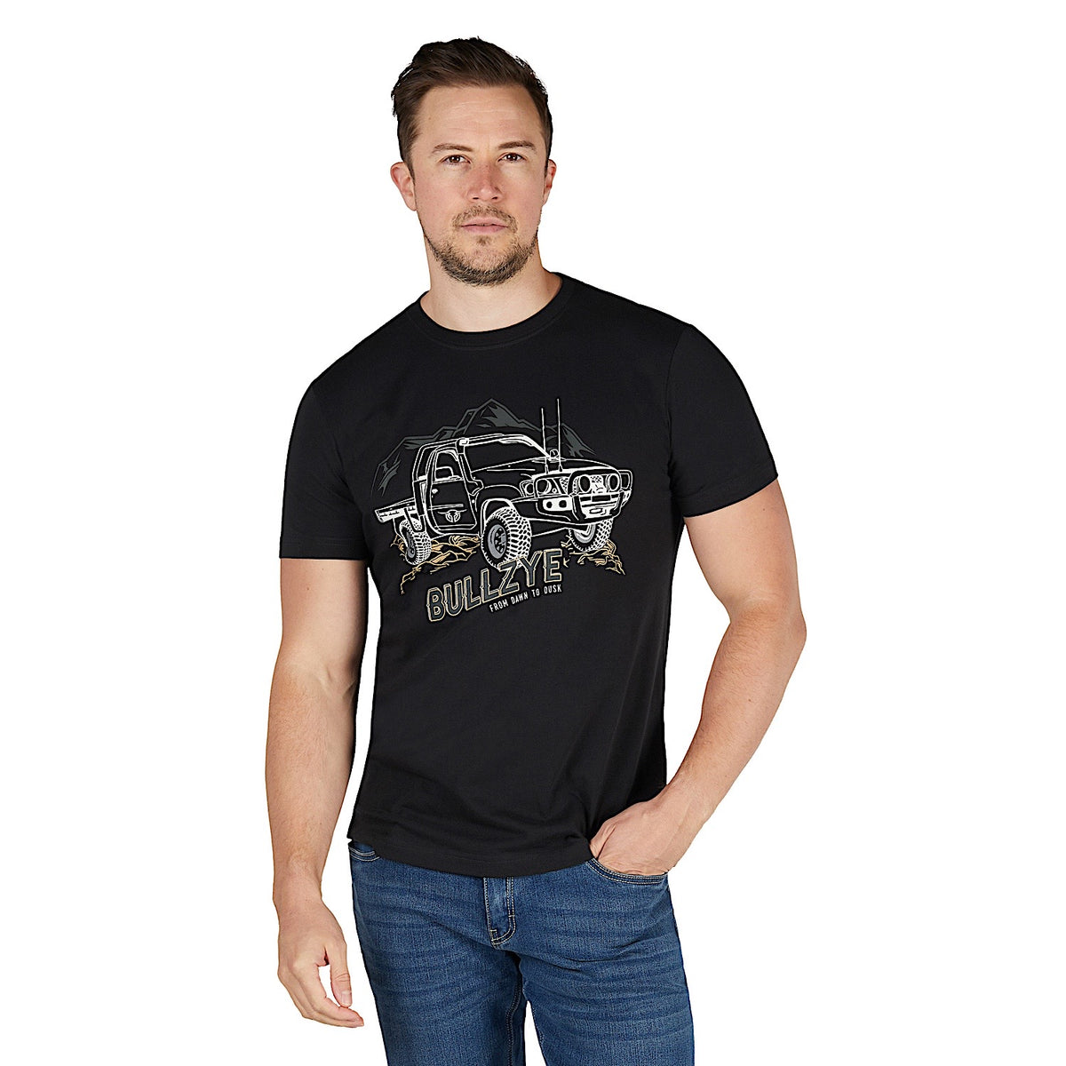 Bullzye Men's Dusk T Shirt - Black