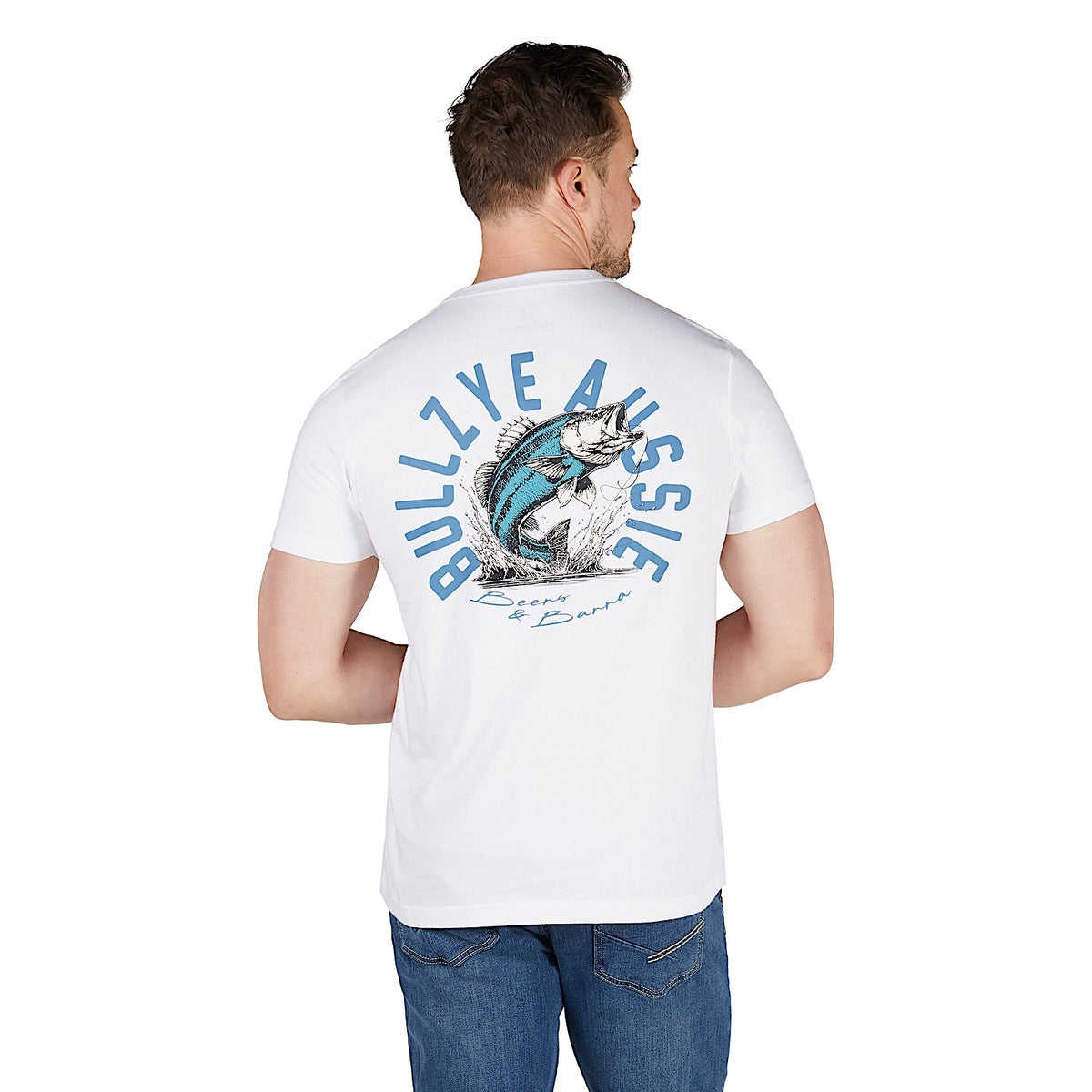 Bullzye Men's Barra T Shirt - White