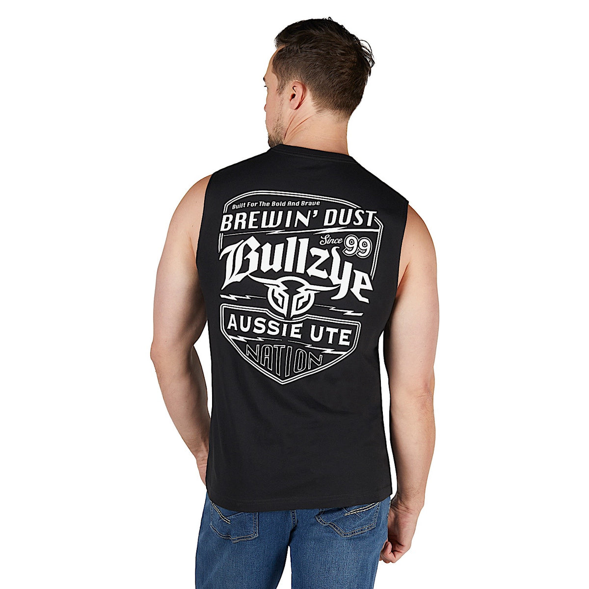Bullzye Men's Brewin Dust Muscle Tank - Black
