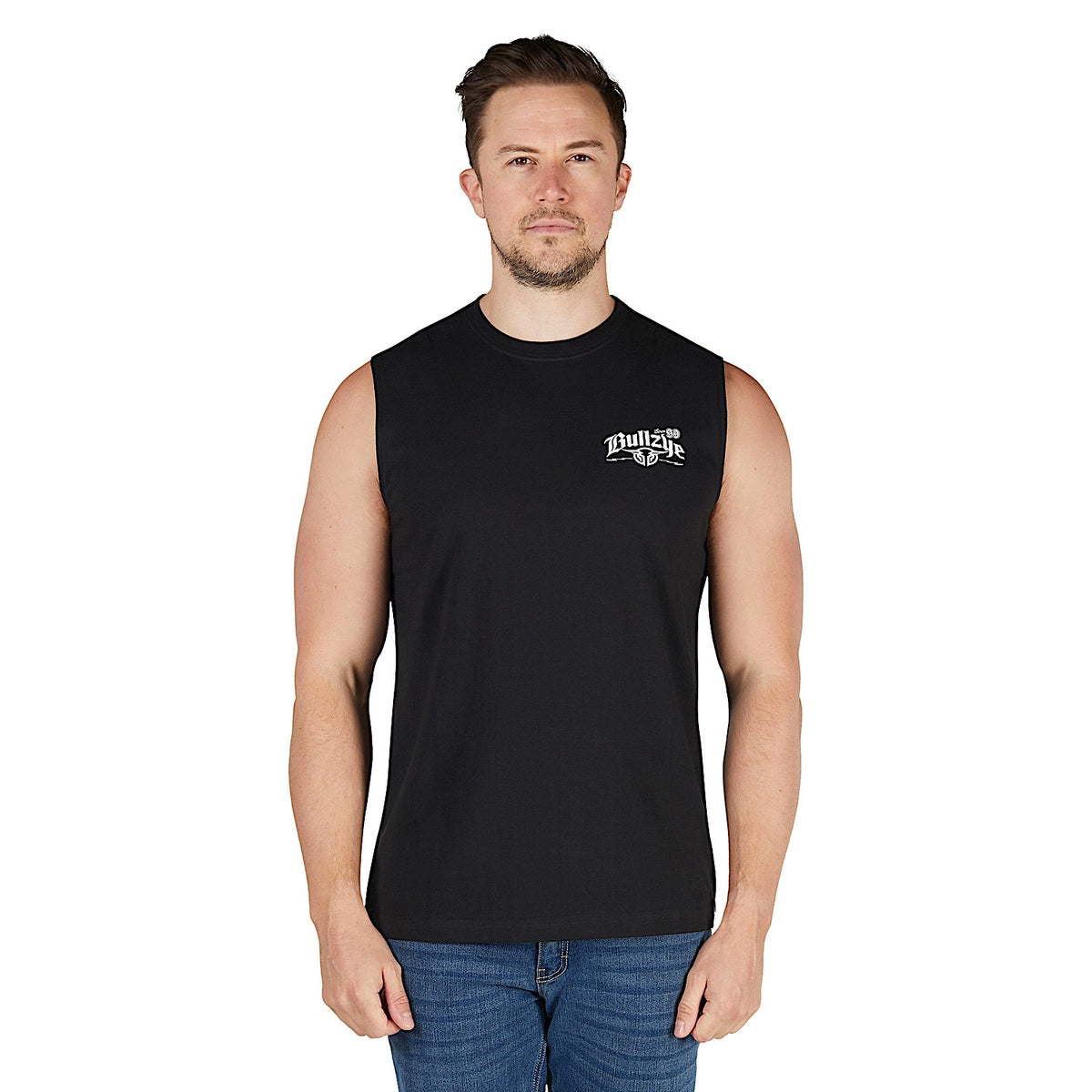 Bullzye Men's Brewin Dust Muscle Tank - Black