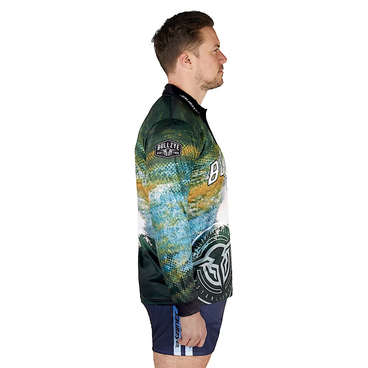 Bullzye Men's Rowdy Long Sleeve Fishing Shirt - Multi