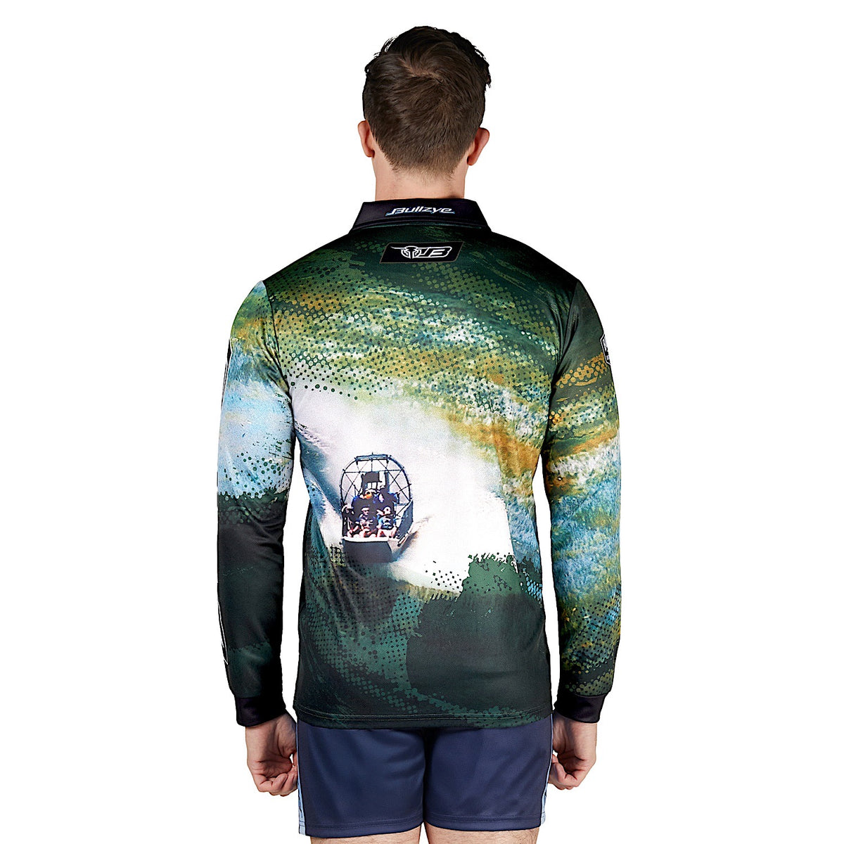 Bullzye Men's Rowdy Long Sleeve Fishing Shirt - Multi